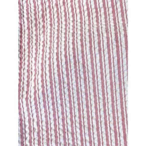 Southern Lady Seersucker Pink Striped Capris Pull-on Pant 10P - Picture 2 of 6